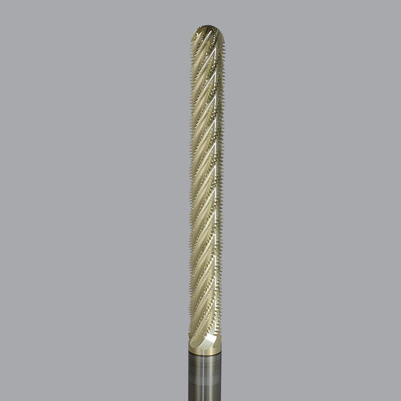 Onsrud 29-140B<br/>3/4" (19.05mm) CD x 3" LoC x 3/4" SD x 6" OAL<br/> Solid Carbide Ball Nose Honeycomb Hogger with ZRN Coating
