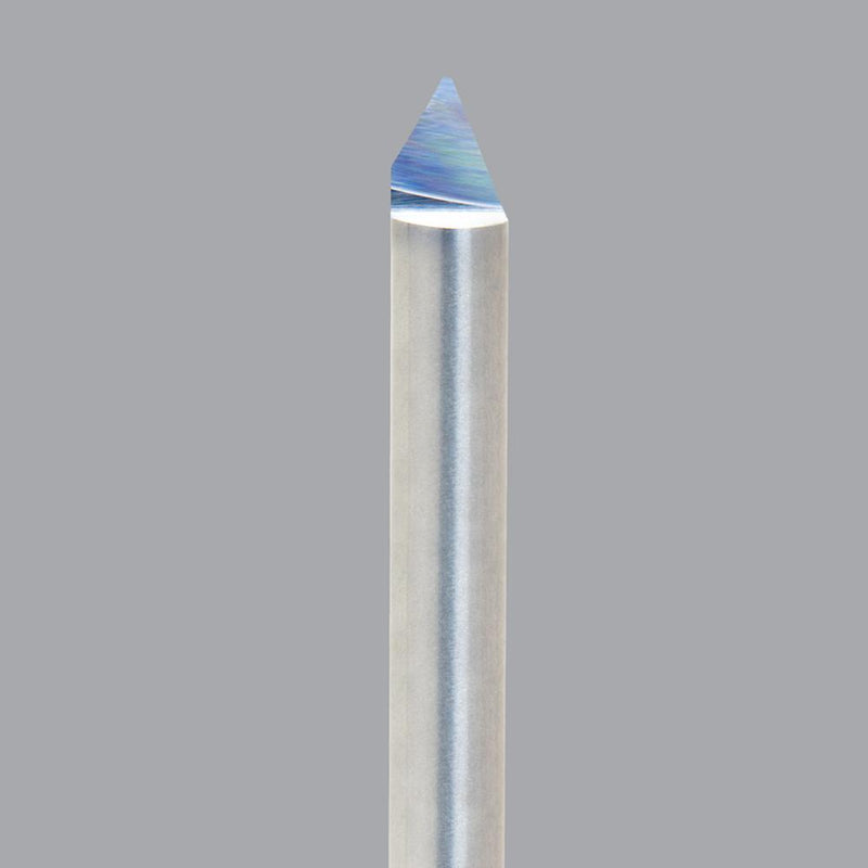 Onsrud 37-15<br/>0.09'' Tip x 1/4� SD x 2" OAL<br/>1 Flute - Solid Carbide Straight Engraving Bit, 60 Degree Angle Tip