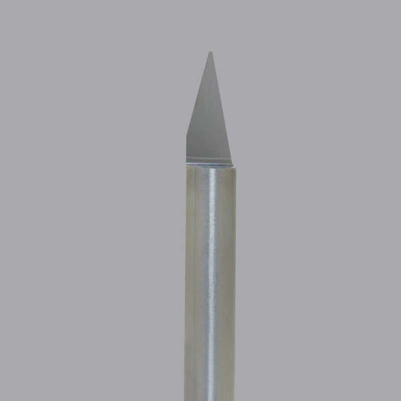 Onsrud 37-25M<br/>0.5mm Tip x 6mm SD x 50mm OAL<br/>1 Flute - Solid Carbide Straight Engraving Bit, 30 Degree Angle Tip