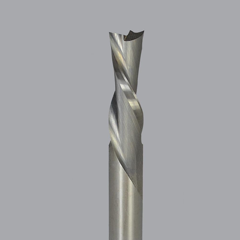 Onsrud 57-414<br/>8mm CD x 25mm LoC x 8mm SD x 64mm OAL<br/>2 Flute  Solid Carbide Downcut Spiral Wood Rout