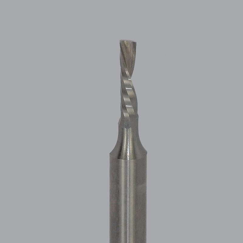Onsrud 62-727<br/>1/4'' CD x 1-1/2'' LoC x 1/4'' SD x 3'' OAL<br/>1 Flute - Solid Carbide O Flute Downcut-Spiral Router Bits