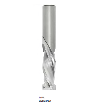 FS Tool  RSF2062M-UD2<br>1/2" CD x 1-5/8" LoC x 1/2"  SD x 3-1/2" OAL<br>2 Flute Solid Carbide Finishing Compression Spiral; 4.8mm Upcut Flute LoC