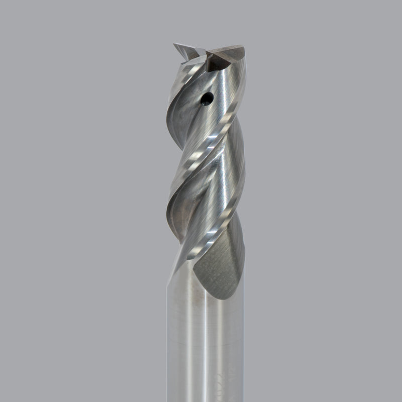 LMT Onsrud AMC717018<br>3/8" CD x 1" LOC x 3/8" SD x 3" OAL; No neck Square CR Uncoated<br>Aluminum Finisher 3 Flute End Mill;  No neck, Coolant Through