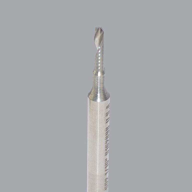 Onsrud 63-627<br/>3/8'' CD x 1-3/8'' LoC x 3/8'' SD x 3-1/2'' OAL<br/>1 Flute - Solid Carbide Upcut-Spiral O Flute