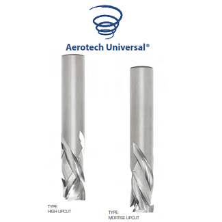 FS Tool  RSF2059A-HUD3-12.9<br>3/8" CD x 1/2" LoC x 3/8" SD x 3" OAL<br>3 Flute Solid Carbide Aerotech Finishing High Upcut Compression; 9.5mm Upcut Flute LoC