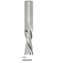 FS Tool  RSF2020-D2<br>1/2" CD x 1-1/4" LoC x 1/2" SD x 3" OAL<br>2 Flute Solid Carbide Finishing Downcut Spiral