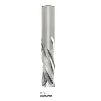 FS Tool  RSF2059MS-UD3<br>3/8" CD x 7/8" LoC x 3/8" SD x 3" OAL<br>3 Flute Solid Carbide Finishing Compression Spiral; 4.8mm Upcut Flute LoC