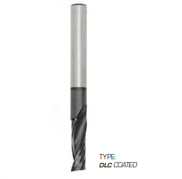 FS Tool  RSFO4005DLC-U1<br>3/16" CD x 1-1/4" LoC x 1/4" SD x 3" OAL<br>1 Flute Solid Carbide O-Flutes Optimized for Aluminum Upcut Spiral