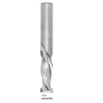 FS Tool  RSF2061WS-UD2<br>1/2" CD x 7/8" LoC x 1/2" SD x 3" OAL<br>2 Flute Solid Carbide Finishing High Speed Compression Spiral; 4.8mm Upcut Flute LoC