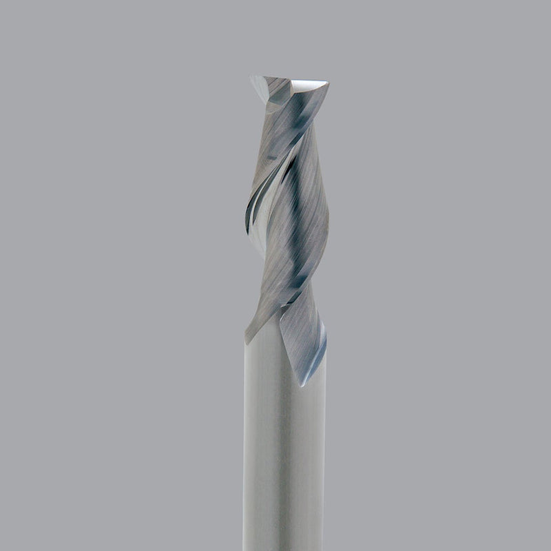 LMT Onsrud AMC400004<br>1/8" CD x 1/4" LOC x 1/8" SD x 2" OAL; No neck 0.010 CR Uncoated<br>Aluminum Finisher 2 Flute End Mill;  No neck