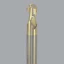 LMT Onsrud AMC400048<br>3/16" CD x 5/16" LOC x 3/16" SD x 2" OAL; No neck Ball CR Uncoated<br>Aluminum Finisher 3 Flute End Mill;  No neck