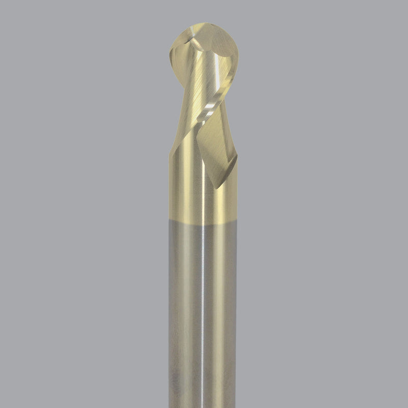 LMT Onsrud AMC704188<br>3/4" CD x 1-5/8" LOC x 3/4" SD x 4" OAL; No neck Ball CR Uncoated<br>Aluminum Finisher 3 Flute End Mill;  No neck
