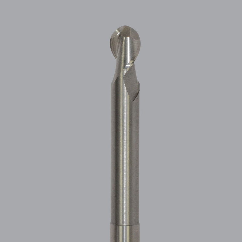 LMT Onsrud AMC706238<br>3/8" CD x 1/2" LOC x 3/8" SD x 4" OAL; 1-3/4" Neck Ball CR Uncoated<br>Aluminum Finisher 2 Flute End Mill; Necked