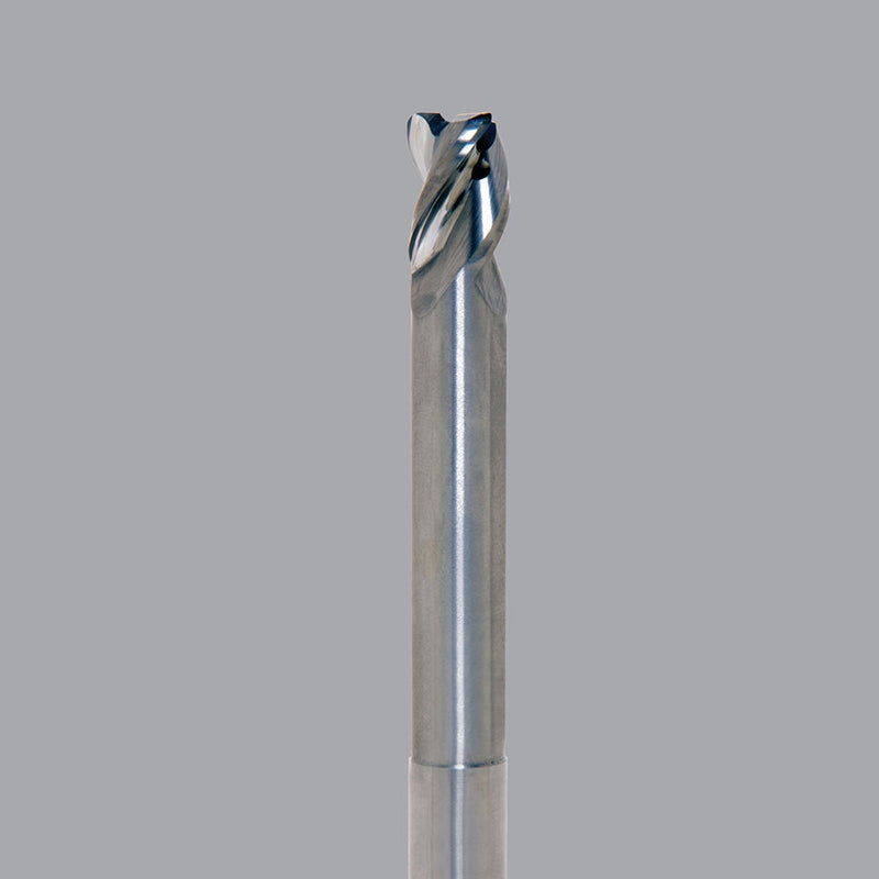 LMT Onsrud AMC716407<br>1/4" CD x 3/8" LOC x 1/4" SD x 4" OAL; 2-1/8" Neck 0.015 CR ZrN<br>Aluminum Finisher 3 Flute End Mill; Necked, Coolant Through