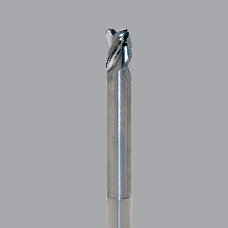 LMT Onsrud AMC715868<br>3/8" CD x 1/2" LOC x 3/8" SD x 4" OAL; 2-1/4" Neck 0.090 CR Uncoated<br>Aluminum Finisher 3 Flute End Mill; Necked, Coolant Through