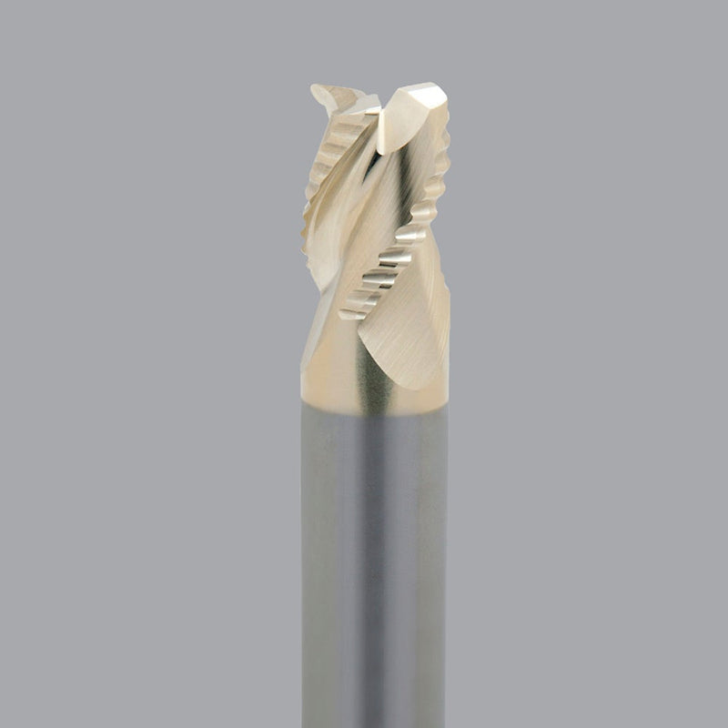 LMT Onsrud AMC800105<br>1/2" CD x 5/8" LOC x 1/2" SD x 3" OAL; No neck 0.030 CR ZrN<br>Aluminum Rougher 3 Flute End Mill; No Neck