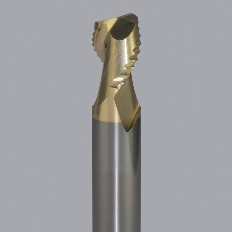 LMT Onsrud AMC800327<br>1/2" CD x 5/8" LOC x 1/2" SD x 3" OAL; No neck 0.060 CR ZrN<br>Aluminum Rougher 2 Flute End Mill;  No Neck, Coolant Through