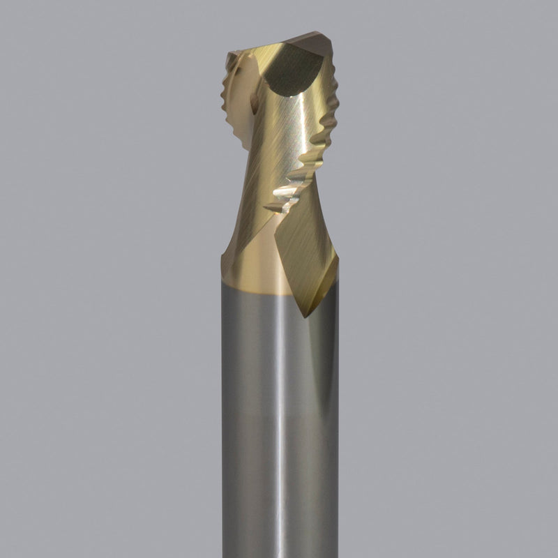 LMT Onsrud AMC800201<br>3/4" CD x 1" LOC x 3/4" SD x 4" OAL; No neck 0.030 CR ZrN<br>Aluminum Rougher 2 Flute End Mill;  No Neck, Coolant Through