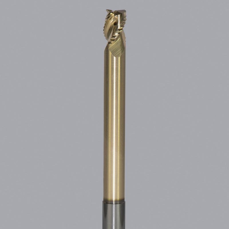 LMT Onsrud AMC800163<br>1" CD x 1-1/4" LOC x 1" SD x 5" OAL; 2-1/8" Neck 0.120 CR ZrN<br>Aluminum Rougher 3 Flute End Mill; Necked, Coolant Through